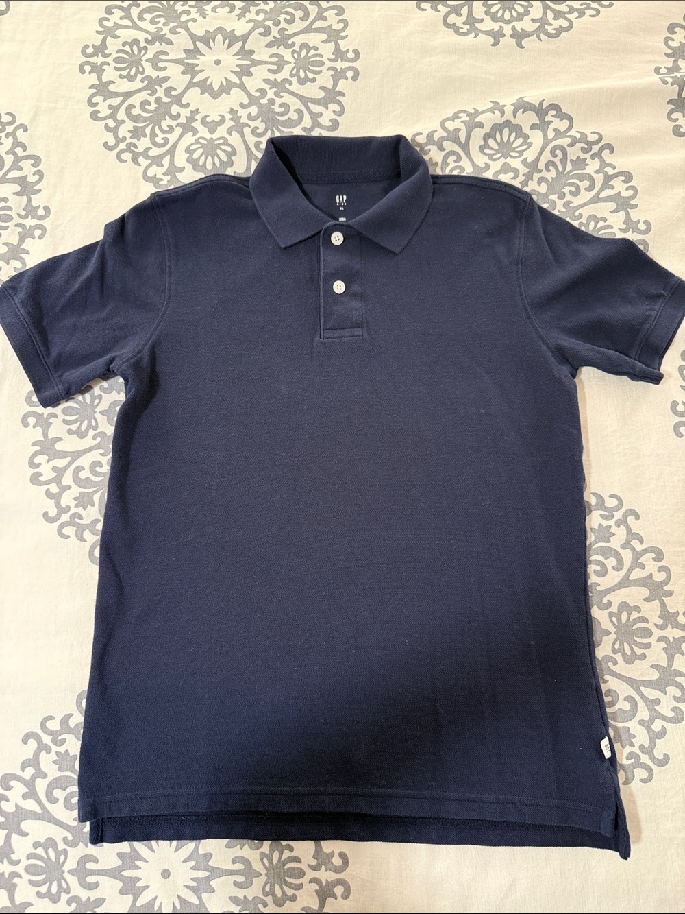 GAP Kids Navy Short-Sleeve Polo Shirt